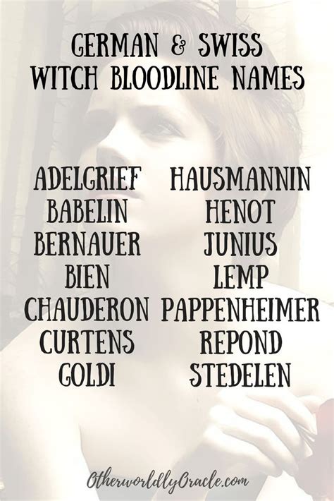 German Witch Names: The Language of Spellcasting